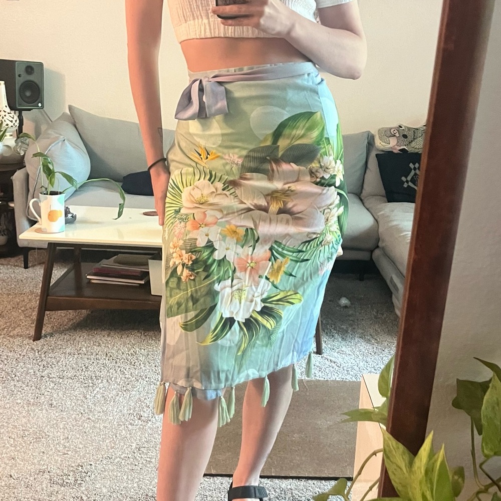 Farm rio wrap skirt